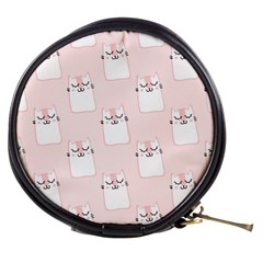 Pattern Pink Cute Sweet Fur Cats Mini Makeup Bag