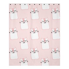 Pattern Pink Cute Sweet Fur Cats Shower Curtain 60  x 72  (Medium) 