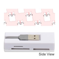 Pattern Pink Cute Sweet Fur Cats Memory Card Reader (Stick)