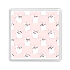 Pattern Pink Cute Sweet Fur Cats Memory Card Reader (Square)