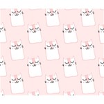 Pattern Pink Cute Sweet Fur Cats Deluxe Canvas 14  x 11  (Stretched) 14  x 11  x 1.5  Stretched Canvas