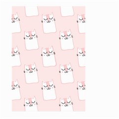 Pattern Pink Cute Sweet Fur Cats Large Garden Flag (Two Sides)