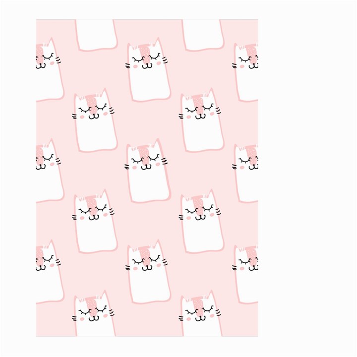 Pattern Pink Cute Sweet Fur Cats Large Garden Flag (Two Sides)