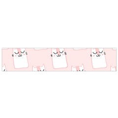 Pattern Pink Cute Sweet Fur Cats Small Premium Plush Fleece Scarf by Salman4z