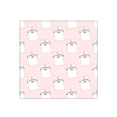 Pattern Pink Cute Sweet Fur Cats Satin Bandana Scarf 22  x 22 