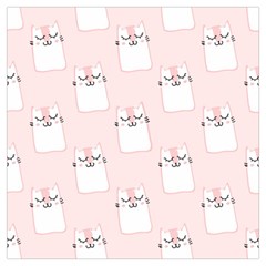 Pattern Pink Cute Sweet Fur Cats Lightweight Scarf 