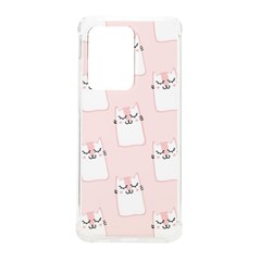 Pattern Pink Cute Sweet Fur Cats Samsung Galaxy S20 Ultra 6.9 Inch TPU UV Case