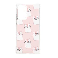 Pattern Pink Cute Sweet Fur Cats Samsung Galaxy Note 20 Ultra TPU UV Case