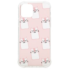 Pattern Pink Cute Sweet Fur Cats iPhone 12/12 Pro TPU UV Print Case