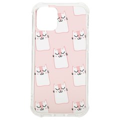 Pattern Pink Cute Sweet Fur Cats iPhone 12 mini TPU UV Print Case	