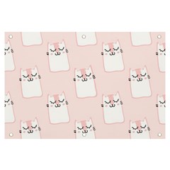 Pattern Pink Cute Sweet Fur Cats Banner and Sign 6  x 4 