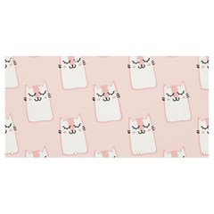 Pattern Pink Cute Sweet Fur Cats Banner and Sign 8  x 4 