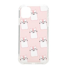 Pattern Pink Cute Sweet Fur Cats iPhone 11 TPU UV Print Case