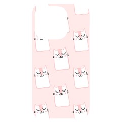 Pattern Pink Cute Sweet Fur Cats iPhone 14 Pro Black UV Print Case