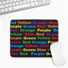 Red Yellow Blue Green Purple Small Mousepad by Salman4z