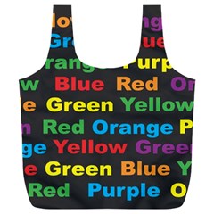 Red Yellow Blue Green Purple Full Print Recycle Bag (xxl) by Salman4z