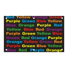 Red Yellow Blue Green Purple Banner And Sign 5  X 3  by Salman4z