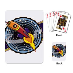 Rocket Space Clipart Illustrator Playing Cards Single Design (rectangle) by Salman4z