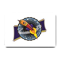 Rocket Space Clipart Illustrator Small Doormat by Salman4z