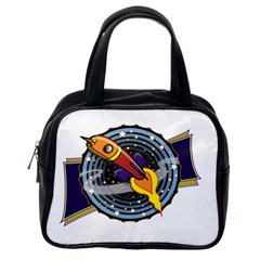 Rocket Space Clipart Illustrator Classic Handbag (one Side) by Salman4z