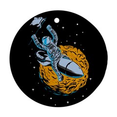 Astronaut Planet Space Science Ornament (round) by Salman4z