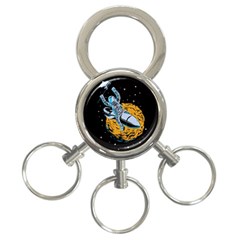 Astronaut Planet Space Science 3-ring Key Chain by Salman4z