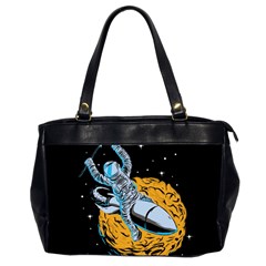 Astronaut Planet Space Science Oversize Office Handbag (2 Sides) by Salman4z