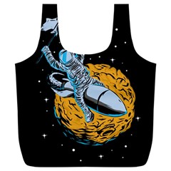 Astronaut Planet Space Science Full Print Recycle Bag (xxl) by Salman4z