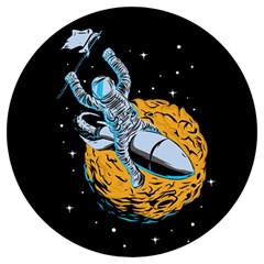 Astronaut Planet Space Science Round Trivet by Salman4z