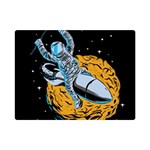 Astronaut Planet Space Science Premium Plush Fleece Blanket (Mini) 35 x27  Blanket Front