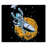 Astronaut Planet Space Science Premium Plush Fleece Blanket (Small) 50 x40  Blanket Front