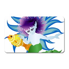 Mermaid Fantasy Undersea Merman Magnet (rectangular) by Salman4z