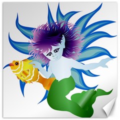 Mermaid Fantasy Undersea Merman Canvas 20  X 20  by Salman4z