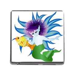 Mermaid Fantasy Undersea Merman Memory Card Reader (square 5 Slot) by Salman4z