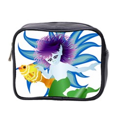 Mermaid Fantasy Undersea Merman Mini Toiletries Bag (two Sides) by Salman4z