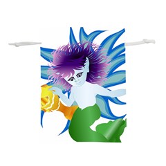 Mermaid Fantasy Undersea Merman Lightweight Drawstring Pouch (m) by Salman4z