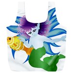 Mermaid Fantasy Undersea Merman Full Print Recycle Bag (XXL) Back