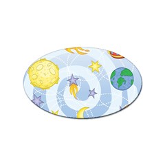 Science Fiction Outer Space Sticker Oval (10 Pack) by Salman4z