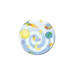 Science Fiction Outer Space Golf Ball Marker (4 Pack) by Salman4z