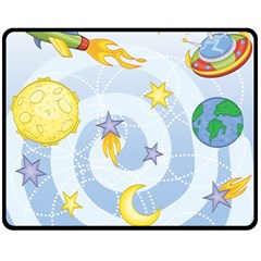 Science Fiction Outer Space Fleece Blanket (medium) by Salman4z