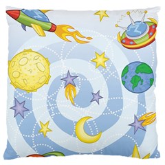 Science Fiction Outer Space Large Cushion Case (one Side) by Salman4z