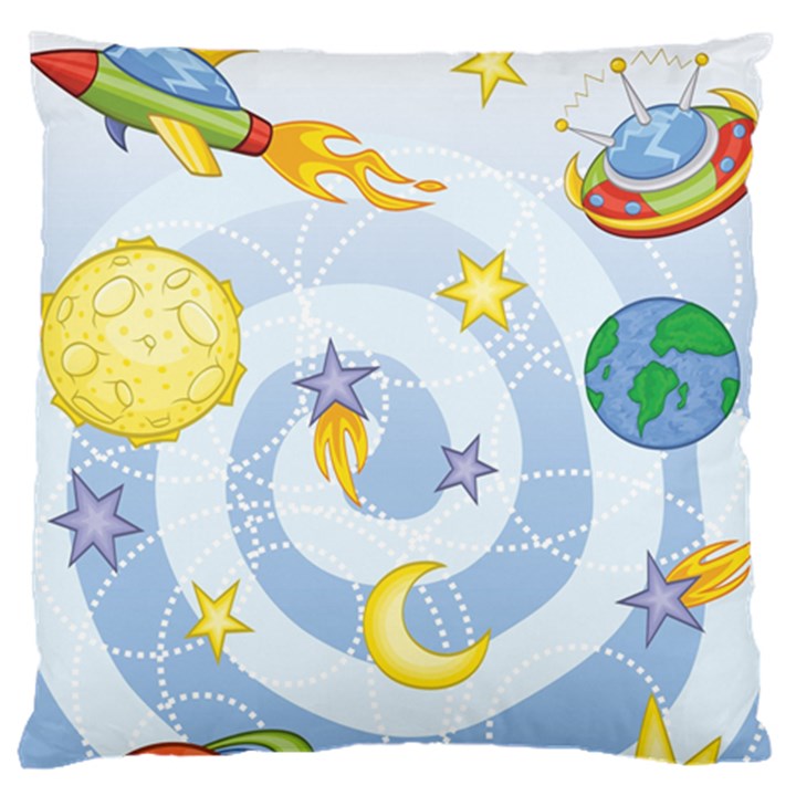 Science Fiction Outer Space Large Cushion Case (Two Sides)