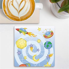 Science Fiction Outer Space Uv Print Square Tile Coaster  by Salman4z