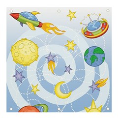 Science Fiction Outer Space Banner And Sign 4  X 4  by Salman4z