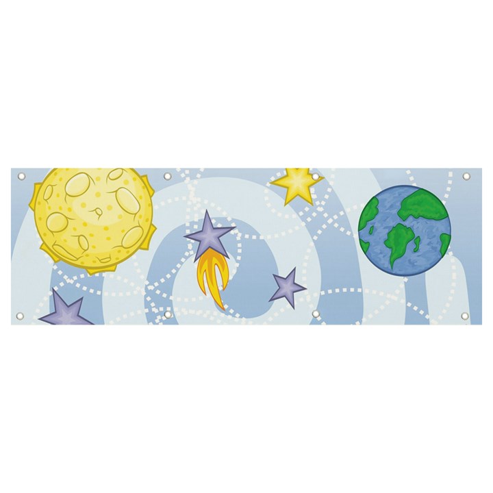 Science Fiction Outer Space Banner and Sign 9  x 3 