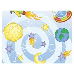 Science Fiction Outer Space Two Sides Premium Plush Fleece Blanket (extra Small) by Salman4z