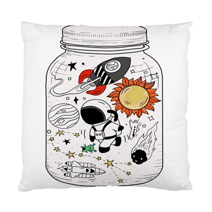 Astronaut Drawing Planet Standard Cushion Case (One Side)