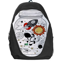 Astronaut Drawing Planet Backpack Bag by Salman4z