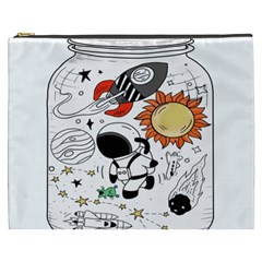 Astronaut Drawing Planet Cosmetic Bag (xxxl) by Salman4z