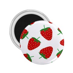 Seamless Pattern Fresh Strawberry 2 25  Magnets by Salman4z